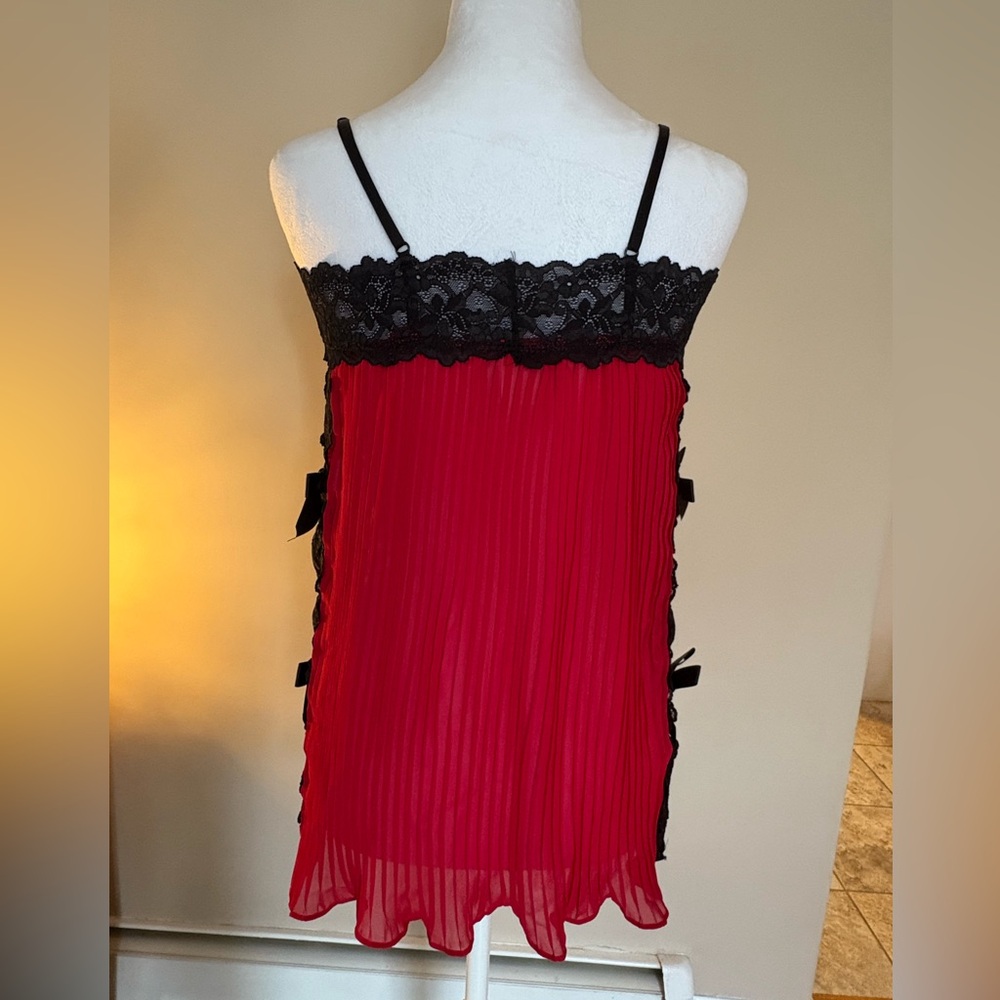 🎾Lace Pleated Baby Doll - Picture 5 of 6